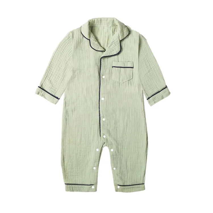 Muslin Cotton Sleepwear Pajamas Jumpsuit