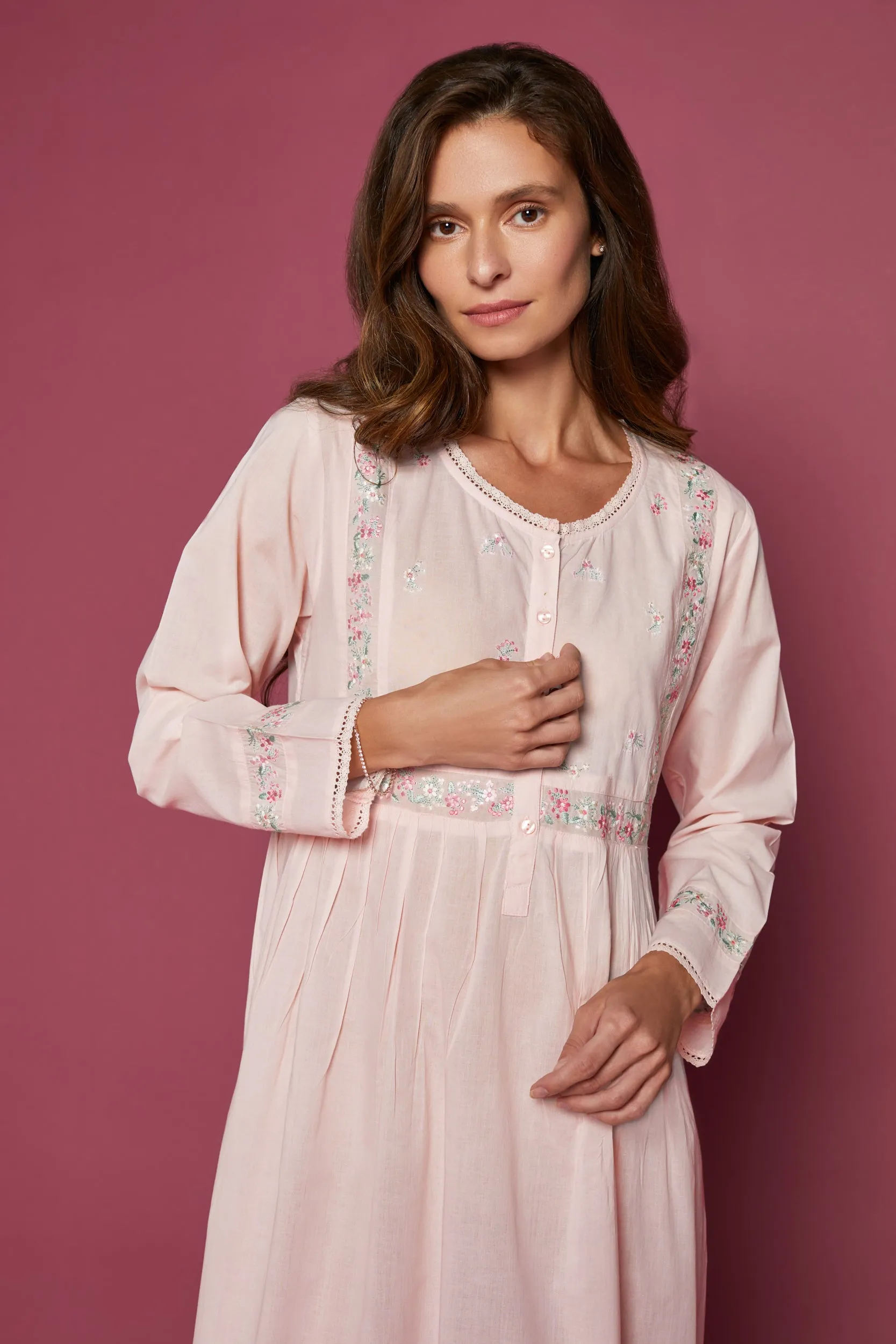 Nightdress Fleurine Pink