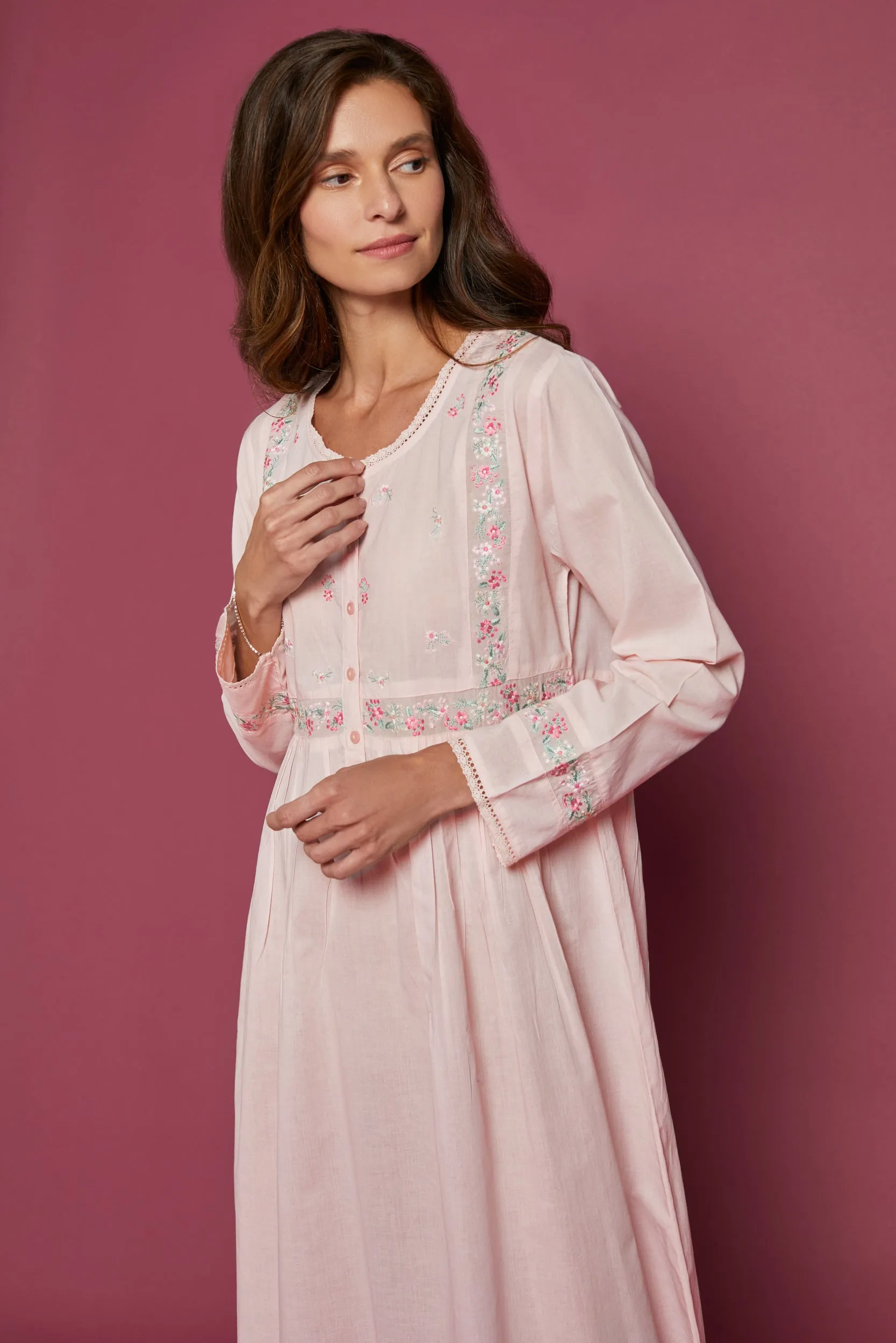 Nightdress Fleurine Pink