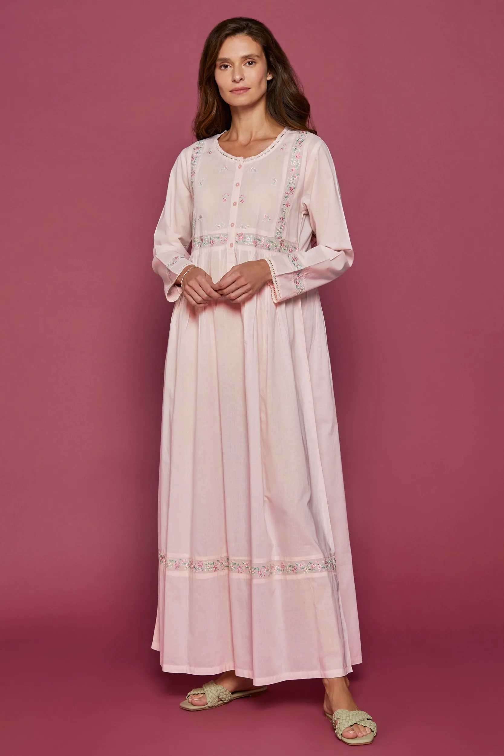 Nightdress Fleurine Pink