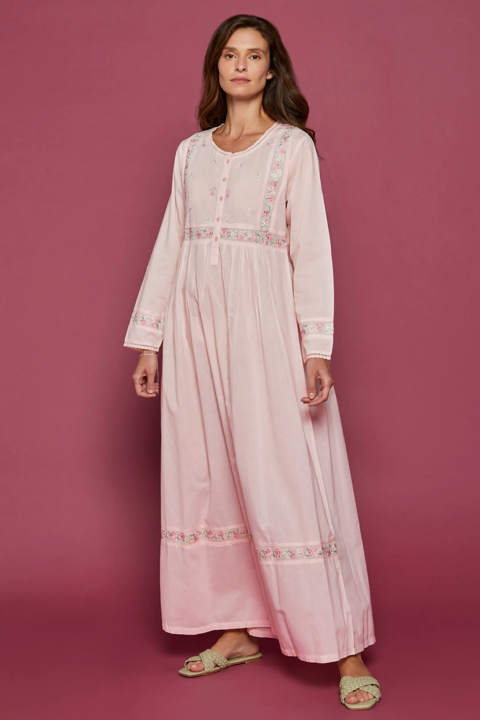 Nightdress Fleurine Pink