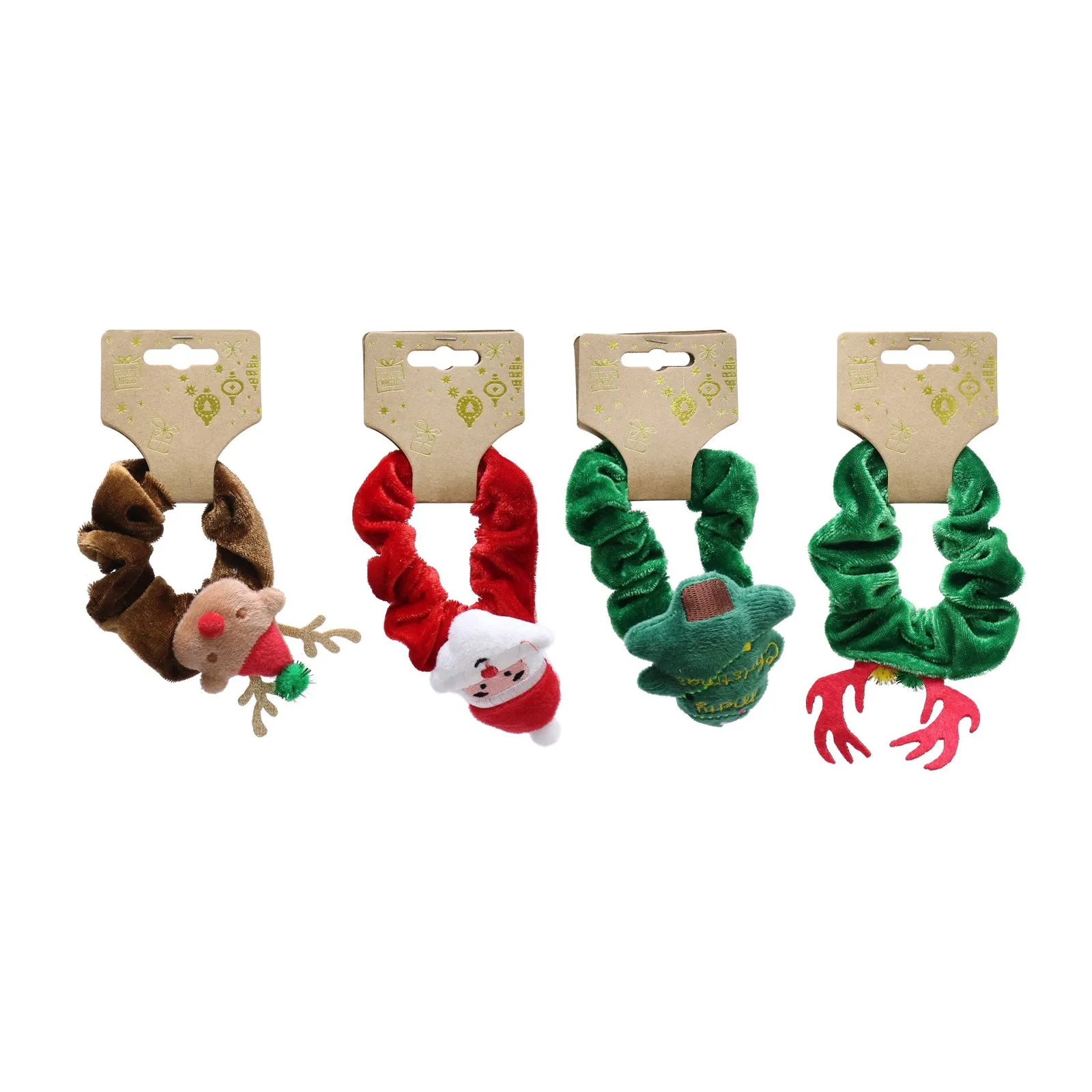 Novelty Christmas Scrunchie Assorted