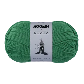 Novita Moomin Muumitalo Wool Yarn, green