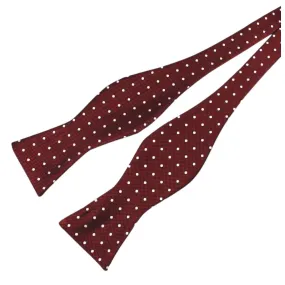 Pin Dot Silk Self-Tie Bow Tie