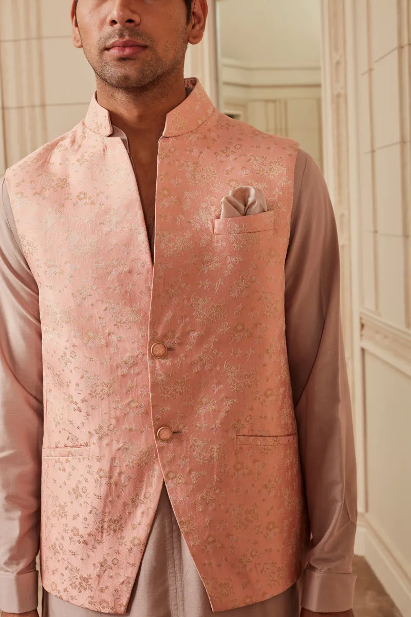 Pink Brocade Bundi