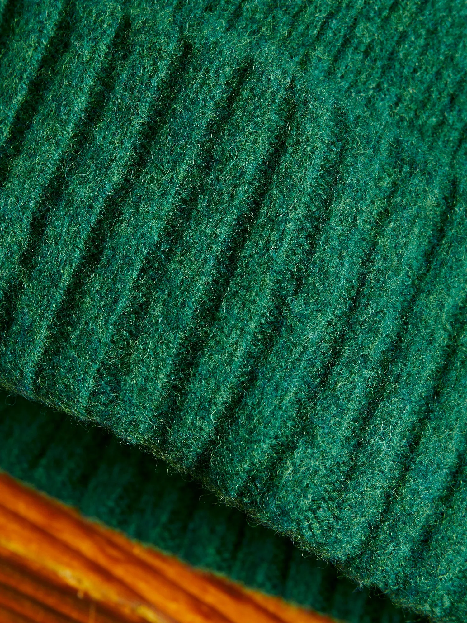 "King Jammy" Wool Beanie in Green Dream