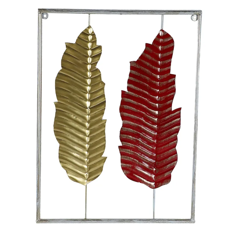 Rectangular Leaves Wall Decor | Set of 3