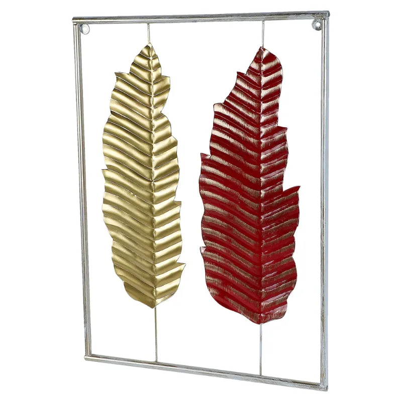 Rectangular Leaves Wall Decor | Set of 3