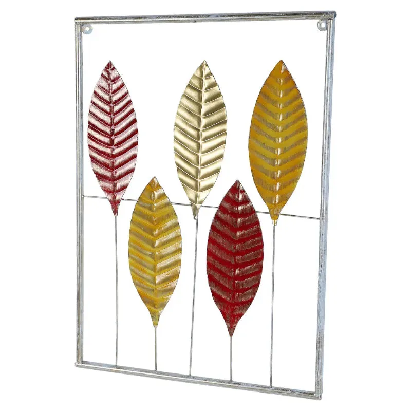 Rectangular Leaves Wall Decor | Set of 3