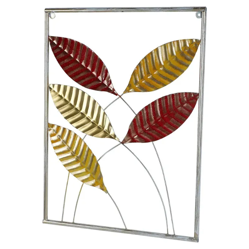 Rectangular Leaves Wall Decor | Set of 3