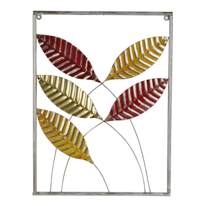 Rectangular Leaves Wall Decor | Set of 3