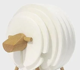 Sheep Shape Anti Slip Drink Coasters