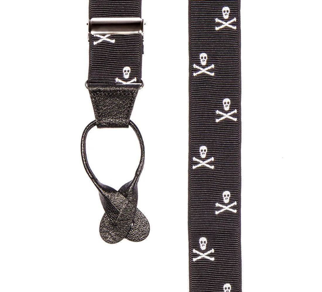 Skull and Bones - Formal Patterned Suspenders