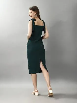 Sleek Dark Green Dream Bodycon Dress