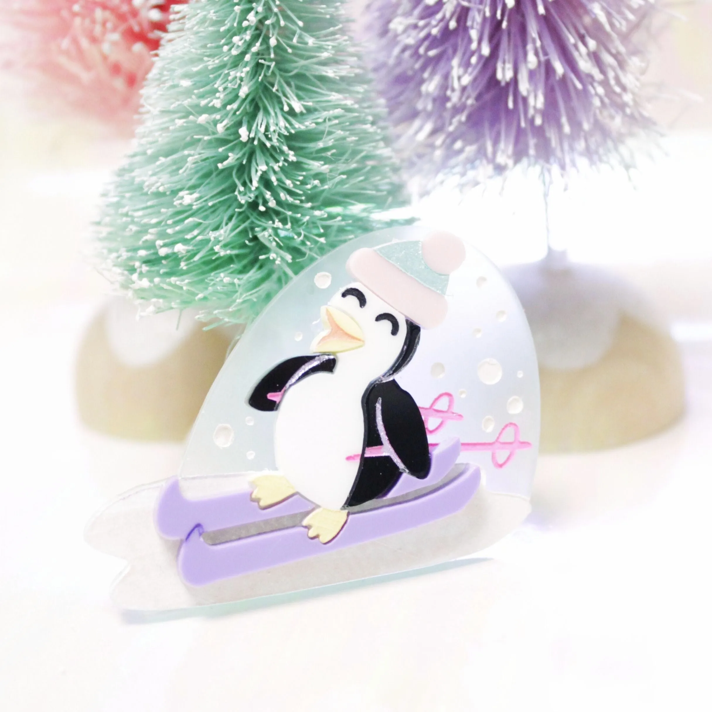 Slip & Slide Penguin Brooch