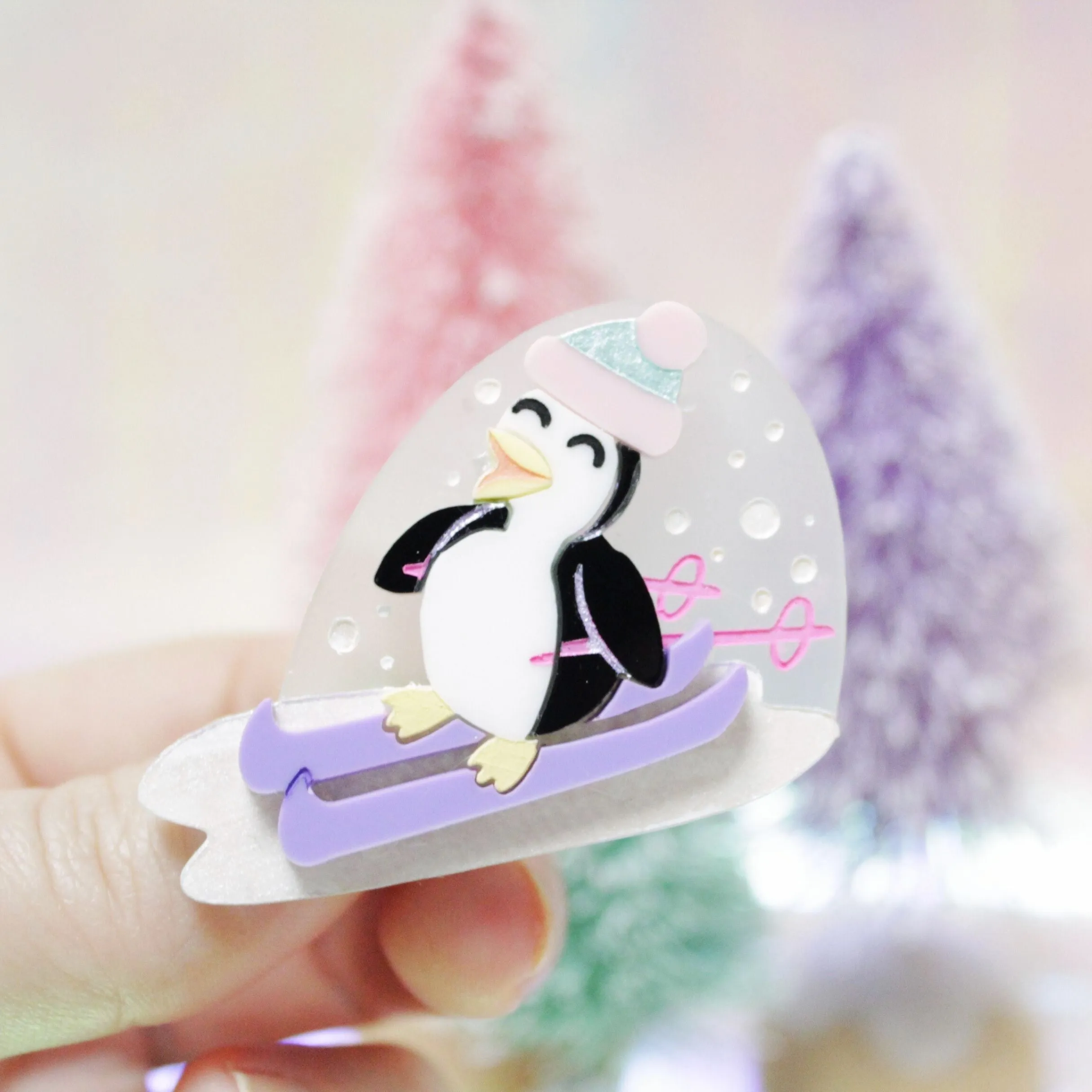 Slip & Slide Penguin Brooch