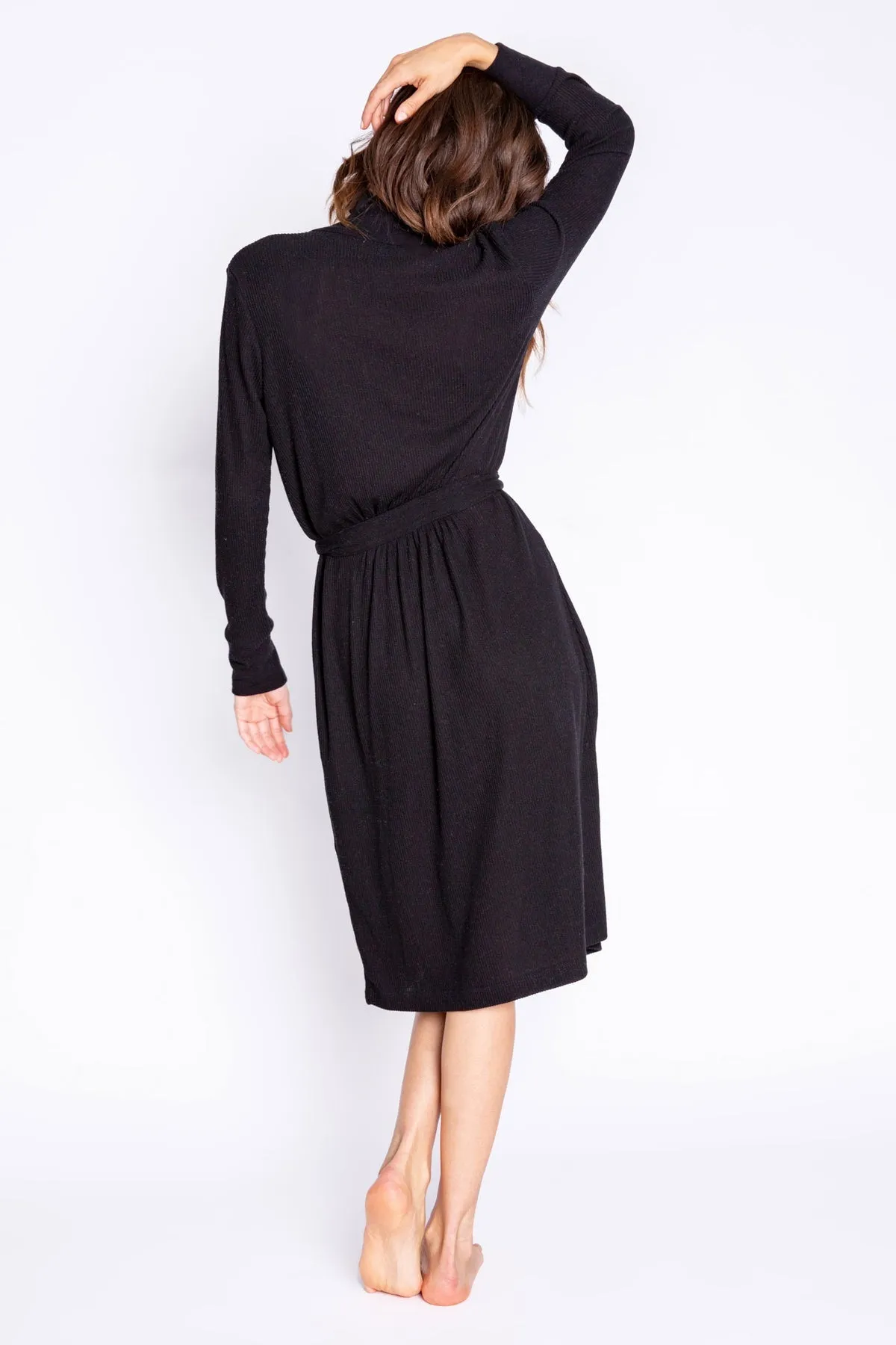 Thermal Basic Robe in Black