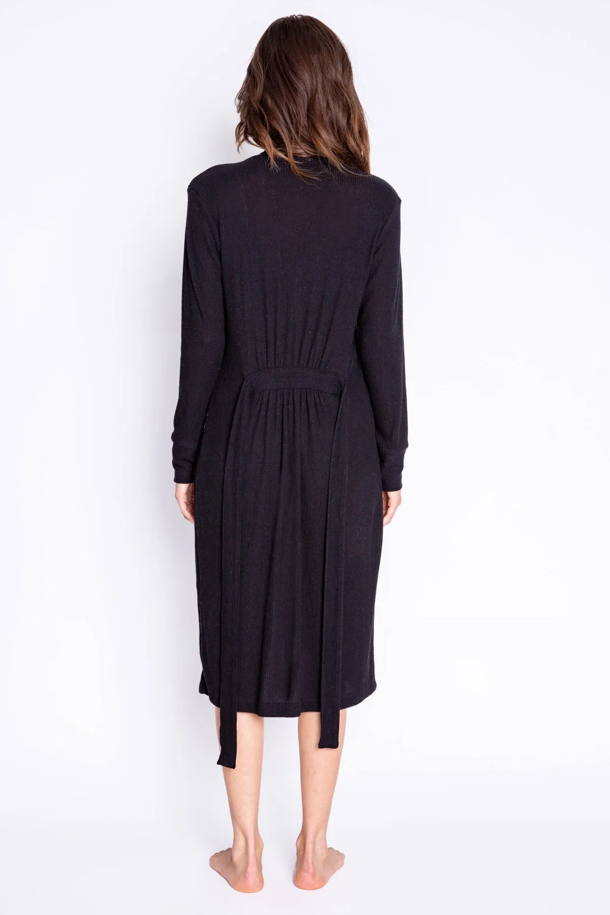 Thermal Basic Robe in Black