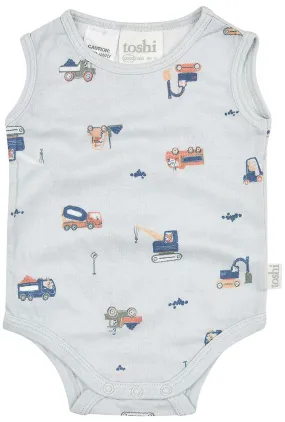 TOSHI ONESIE SINGLET LITTLE DIGGERS