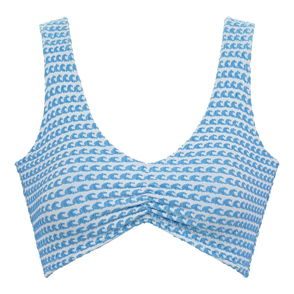 Wave Repeat Kim Variation Bikini Top