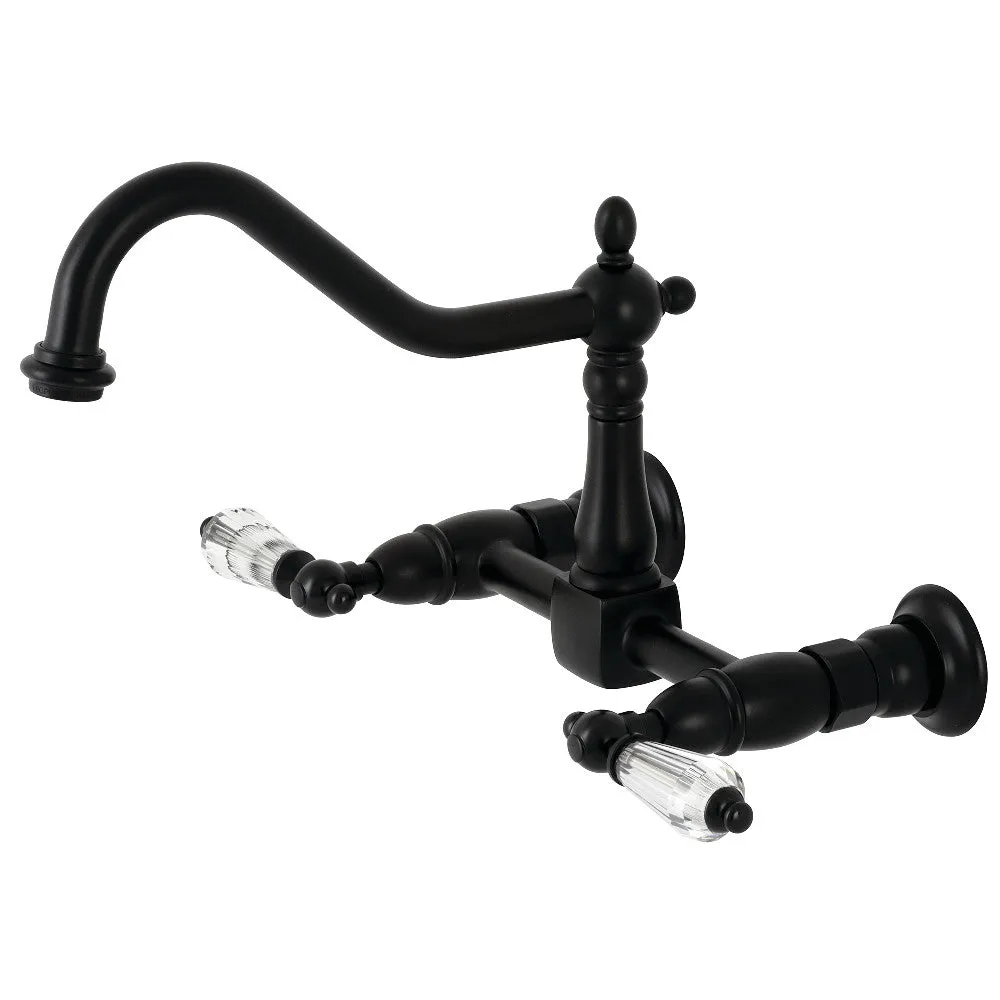 Wilshire Wall Mount Bridge Kitchen Faucet