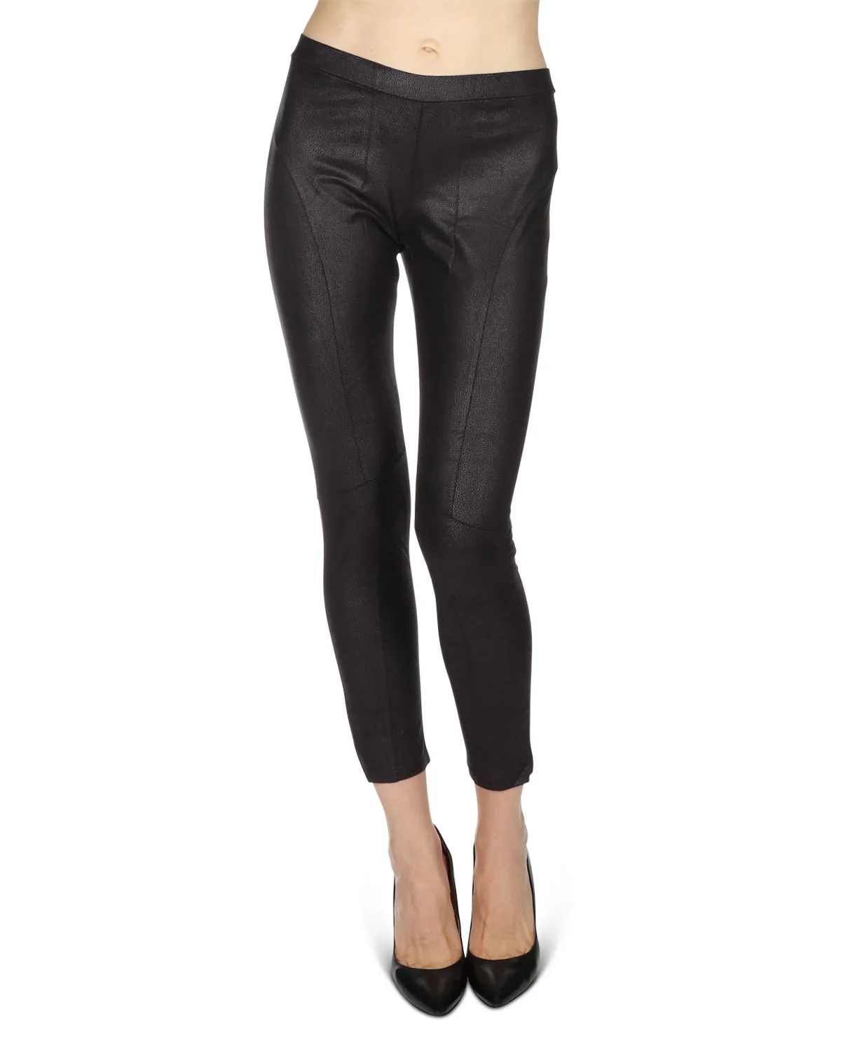 Women's Palleja Cobbled Leather Look Leggings